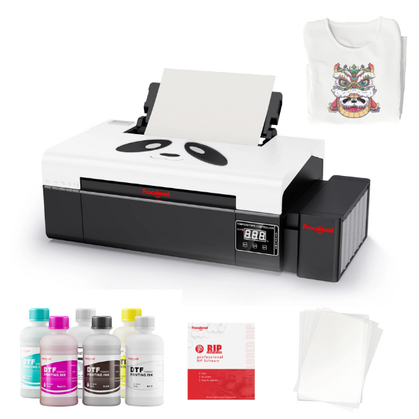 Procolored 8.2" Single Head A4 DTF Printer L805 Panda Gen-1 & Oven